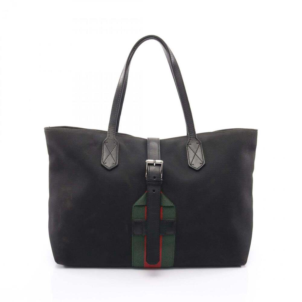 GUCCI Authentic Black Leather Tote Bag - Picture 1 of 10